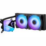 СЖО MSI MAG CoreLiquid C280, S115X/1366/2011/2066/AM4, 2x14cm,3+4pin,Al,500-1800rpm,84.36CFM,33.28dB