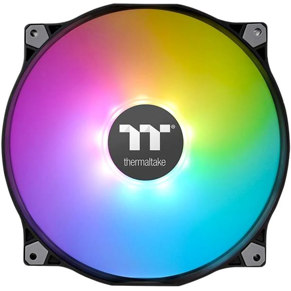 Кулер для компьютерного корпуса,Thermaltake, Pure 20 ARGB Sync, CL-F081-PL20SW-A, ARGB 200мм вентилятор, 500-1000 об.мин, 129.54 CFM, 31.2 dB(A), 4pin, 200x200x30мм, Черный