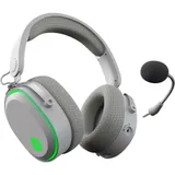 Наушники с микрофоном GMNG GG-HS405W белый мониторные BT/Radio/3.5mm оголовье (1899880)