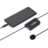 Микрофон Comica CVM-SIG.LAV V05 UC, 60Hz-18kHz, -35dB/mkb, Clip-On, 1.1m+3.7m, USB Type-C