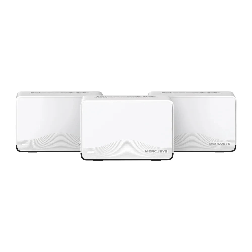 Бесшовный Mesh роутер Mercusys Halo H27BE (HALO H27BE(3-PACK)) BE3600 10/100/1000BASE-TX белый (упак.:3шт)