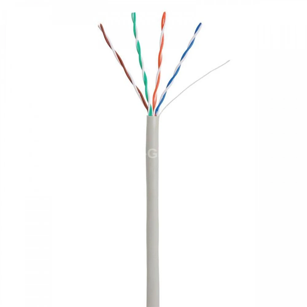Кабель NETLAN EC-UU004-5E-PVC-GY U/UTP 4 пары, Кат.5e (Класс D), 100МГц, одножильный, BC (чистая медь), внутренний, PVC нг(B), серый, 305м