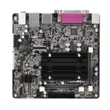 Материнская плата с процессором ASRock Q1900B-ITX Процессор Intel® Quad-Core J1900 Dsub+HDMI GbLAN SATA Mini-ITX 2DDR-III SO-DIMM. 1xUSB 3.0, 3xUSB 2.0, 1xLPT, 1xCOM, 1xRJ-45 LAN, 1xVGA монитор, 1x