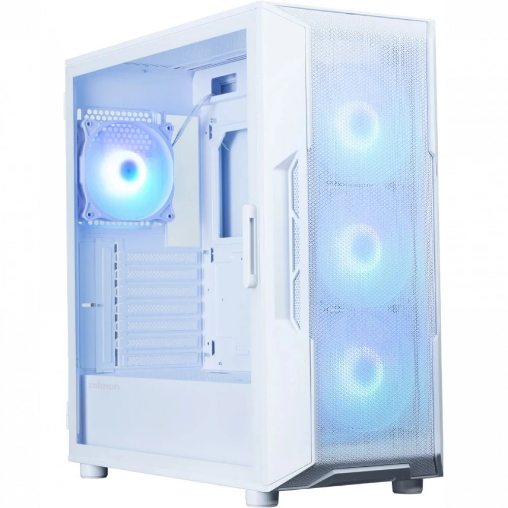 Корпус Zalman i3 Neo V2 белый без БП ATX 7x120mm 5x140mm 1xUSB3.0 audio bott PSU