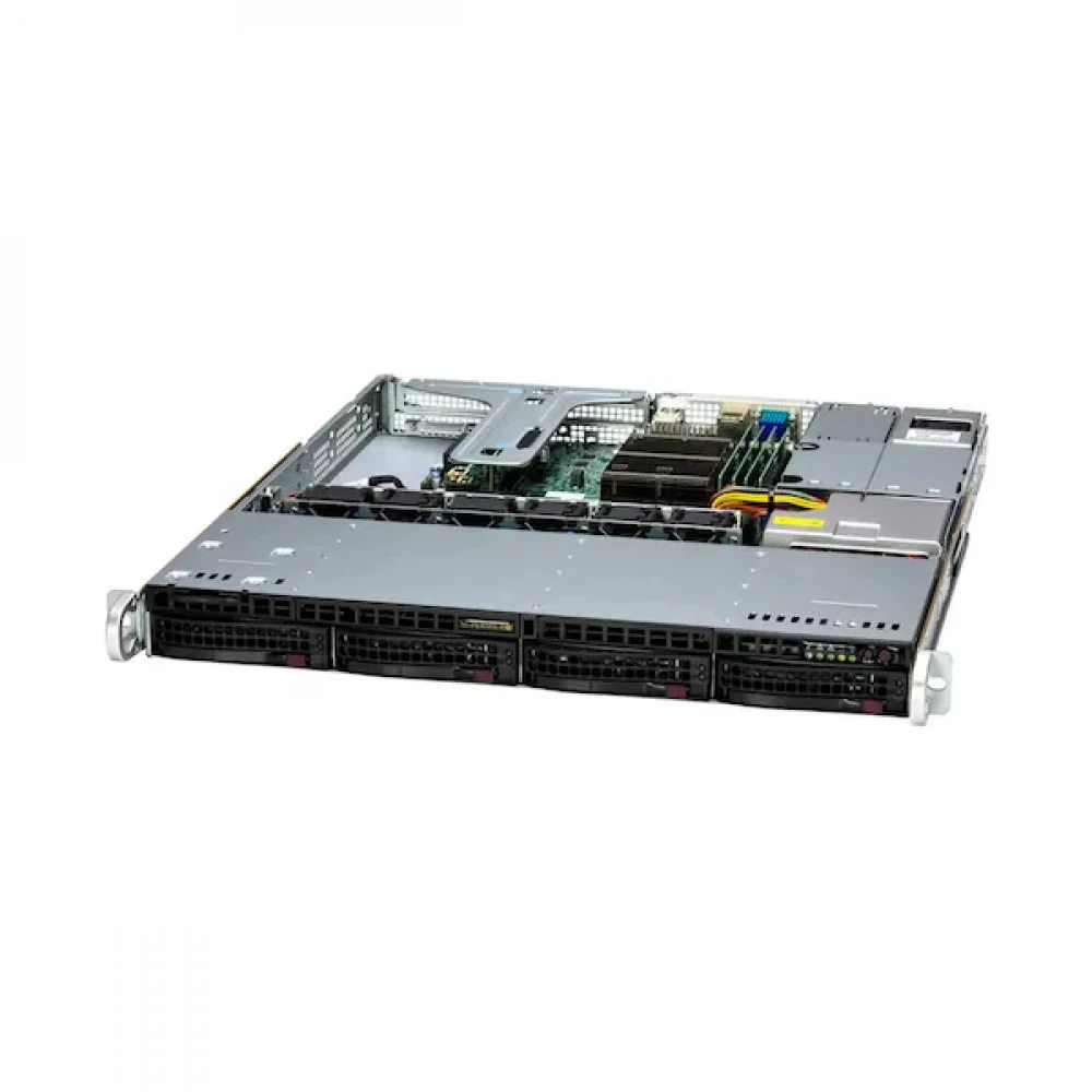 Суперсервер (промышленный компьютер), Supermicro, SYS-511R-M 820, Xeon 6353P 8С/16T 2.7Ghz, 1x32GB DDR5-5600 ECC RDIMM, 1x480GB NVMe PCIe 4.0 SSD M.2, 1x600W, 2 RJ-45 1G LAN