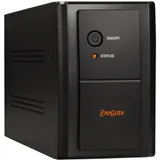 С витрины! ИБП ExeGate SpecialPro UNB-1000.LED.AVR.4SH.RJ (1000VA/650W, LED, AVR,4*Schuko, RJ45/11, батарея 12V 7.2Ah - 2 шт., металлический корпус, Black)