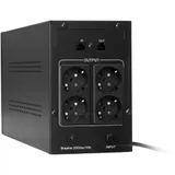 С витрины! ИБП ExeGate SpecialPro UNB-1000.LED.AVR.4SH.RJ (1000VA/650W, LED, AVR,4*Schuko, RJ45/11, батарея 12V 7.2Ah - 2 шт., металлический корпус, Black)
