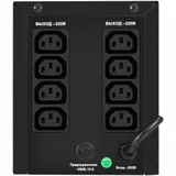 ИБП ExeGate SpecialPro Smart LLB-1000.LCD.AVR.8C13 (1000VA/700W, LCD, 8*C13, батарея 12V 7.2Ah - 2 шт., металлический корпус, Black)