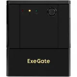 ИБП ExeGate SpecialPro UNB-1000.LED.AVR.4SH (1000VA/700W, LED, AVR, 4*EU/Тип F(Schuko), батарея 12V 7.2Ah - 2 шт., металлический корпус, Black)