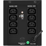 ИБП ExeGate SpecialPro UNB-1000.LED.AVR.8C13.USB (1000VA/700W, LED, AVR, 8*C13, USB, батарея 12V 7.2Ah - 2 шт., металлический корпус, Black)