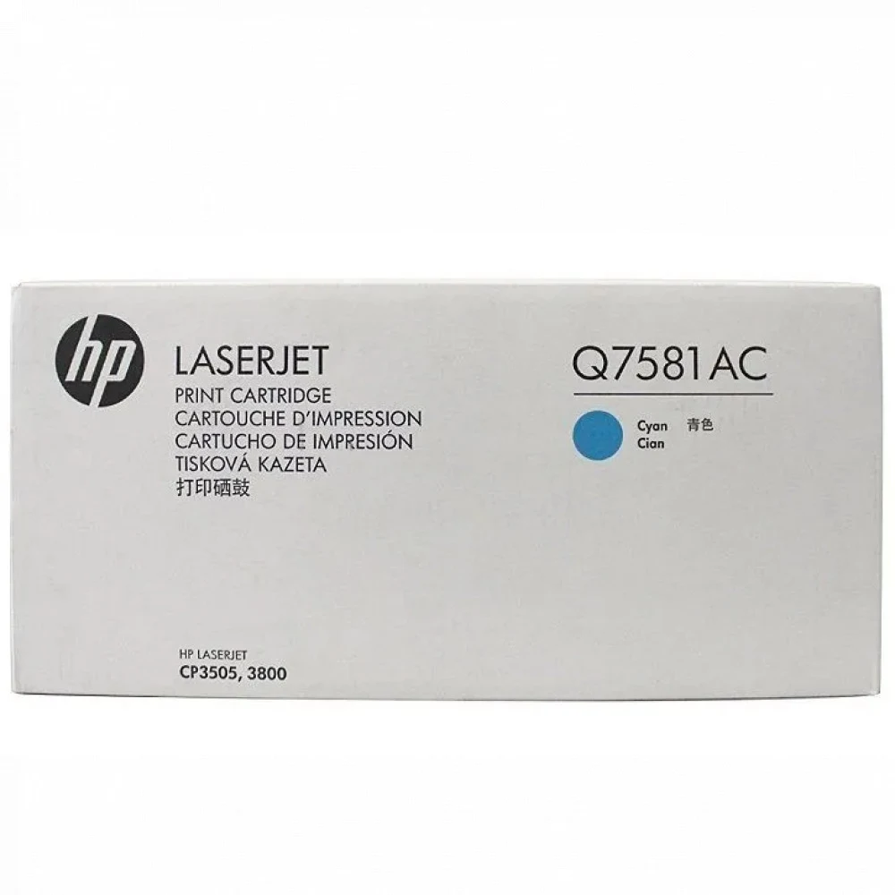 Q7581AC / Q7581A Картридж для HP Color LaserJet CP3505/ 3800 Cyan (6000 стр.)