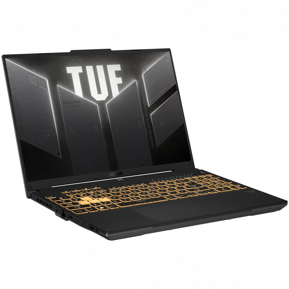 Ноутбук, ASUS TUF Gaming F16 FX607VJB-RL205, 90NR0MZ6-M00AV0, 16", FHD+ 1920x1200, IPS, 144Hz, Core i5 210H, 16GB DDR5, 512GB SSD Gen4, NVIDIA GeForce RTX3050, 6GB GDDR6, DOS, Серый