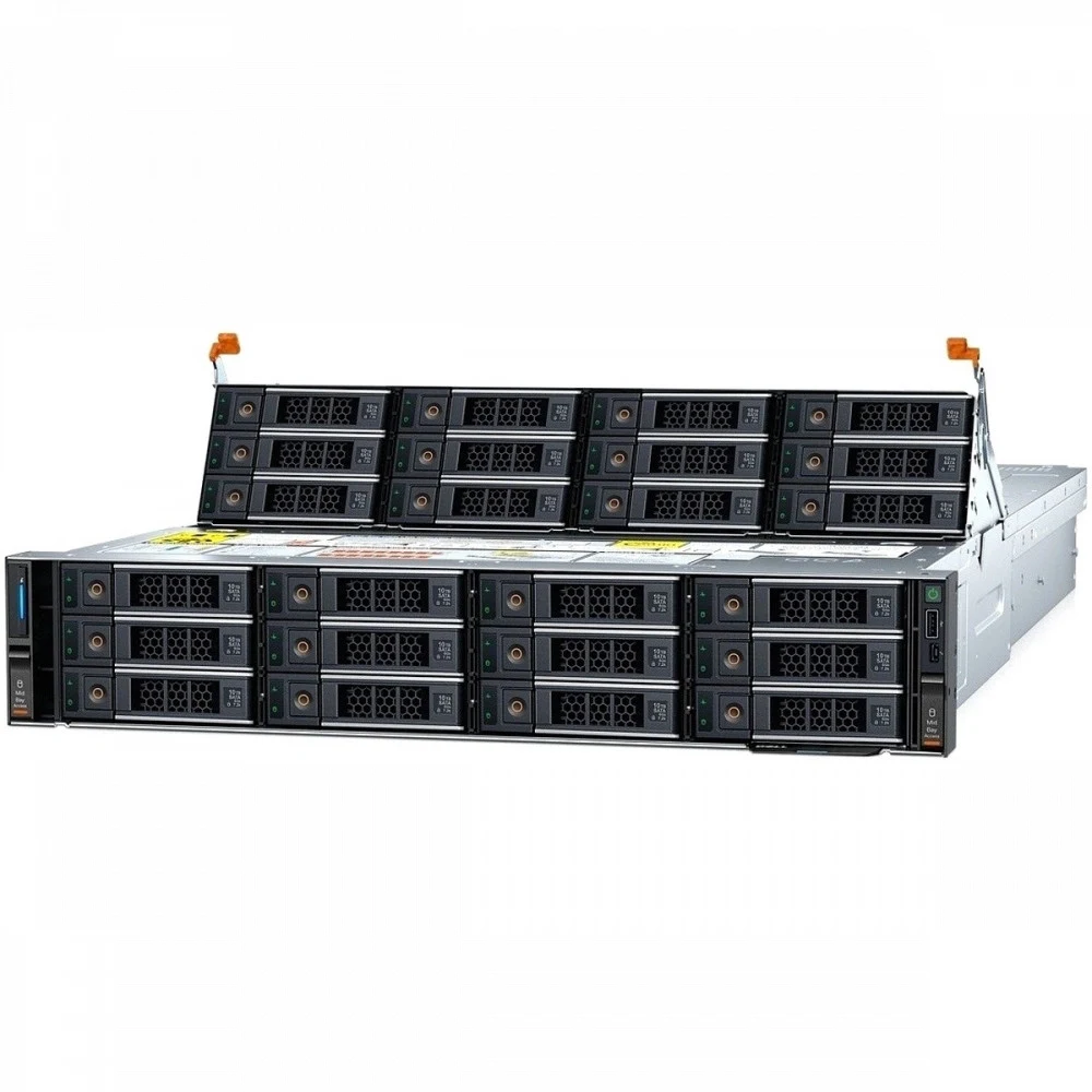 Сервер Dell/R760XD2/2/Xeon Gold/5415+/2,9 GHz/2x64Gb/PERC H755/24LFF/8x4Tb SATA 7.2k/2x1GbE LOM/4x1GbE OCP/(1+1)1100W Titanium 210-BGSS-UZ02