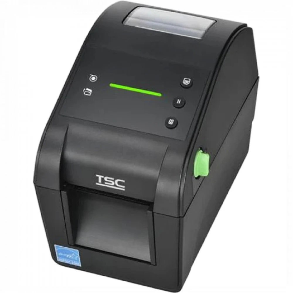 Принтер TSC серии DH220T: LCD, DRAM 128MB/FLASH 128MB, USB + RS-232 + ETHERNET + USB HOST + RTC + BUZZER, EU (EMEA)