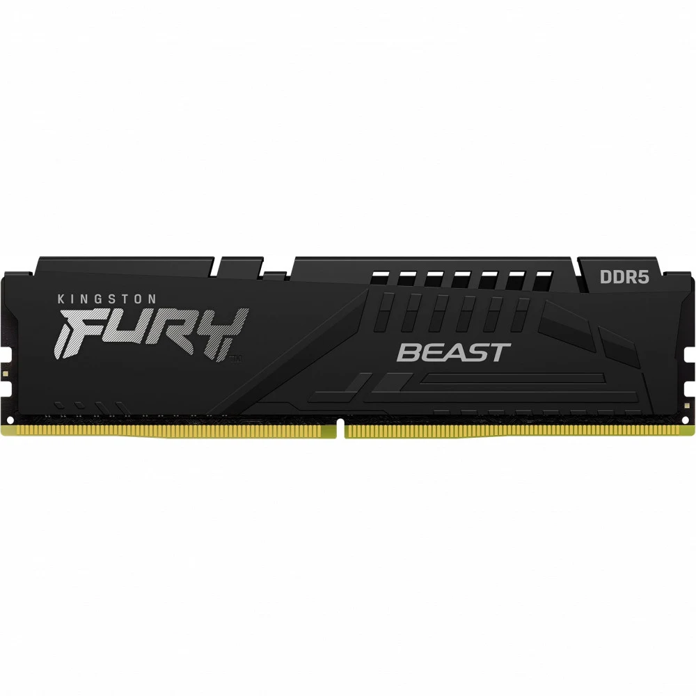 Память DDR5 16GB 6400MHz Kingston KF564C32BBE-16 Fury Beast Black Expo RTL Gaming PC5-51200 CL32 DIMM 288-pin 1.4В single rank с радиатором Ret