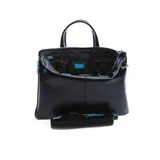 Деловая сумка Piquadro Blue Square CA4021B2/N с отделением для ноутбука 15.6" черная натур.кожа