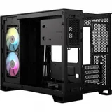 Корпус без блока питания/ Case Corsair iCUE LINK 2500X RGB, Midi-Tower, TG, 2x120mm RGB, 2xUSB-A 3.2, 1xUSB 3.2 Type-C, mATX, mITX Black