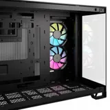 Корпус без блока питания/ Case Corsair iCUE LINK 2500X RGB, Midi-Tower, TG, 2x120mm RGB, 2xUSB-A 3.2, 1xUSB 3.2 Type-C, mATX, mITX Black