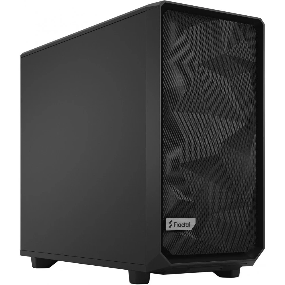 Корпус ПК без блока питания/ Case Fractal Design Meshify 2 Compact RGB TG Light Tint, Midi-Tower, 4x120mm RGB, 2xUSB-A 3.2 + 1xUSB 3.2 Type-C ATX, mATX, mITX White