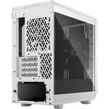 Корпус ПК без блока питания/ Case Fractal Design Meshify 2 Mini TG Clear Tint, Mini-Tower, 1x120mm + 1x140mm, 2xUSB-A 3.2 + 1xUSB 3.2 Type-C mATX, mITX, mDTX White