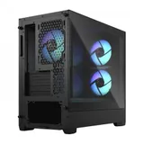 Корпус ПК без блока питания/ Case Fractal Design Pop Mini Air RGB TG Clear Tint, Mini-Tower, 3x120mm RGB, 2xUSB-A 3.2 mATX, mITX Black