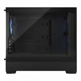 Корпус ПК без блока питания/ Case Fractal Design Pop Mini Air RGB TG Clear Tint, Mini-Tower, 3x120mm RGB, 2xUSB-A 3.2 mATX, mITX Black