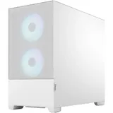 Корпус ПК без блока питания/ Case Fractal Design Pop Mini Air RGB TG Clear Tint, Mini-Tower, 3x120mm RGB, 2xUSB-A 3.2 mATX, mITX White