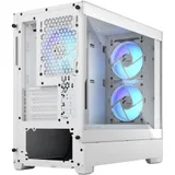 Корпус ПК без блока питания/ Case Fractal Design Pop Mini Air RGB TG Clear Tint, Mini-Tower, 3x120mm RGB, 2xUSB-A 3.2 mATX, mITX White