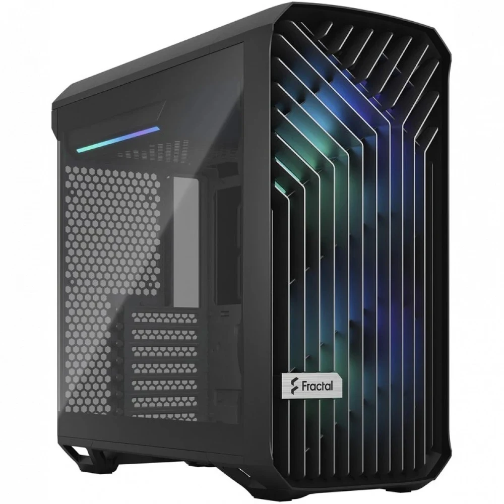 Корпус ПК без блока питания/ Case Fractal Design Torrent Compact RGB TG Light Tint, Midi-Tower, 2x180mm RGB, 2xUSB-A 3.2 + 1xUSB 3.2 Type-C E-ATX, SSI-CEB, ATX, mATX, mITX Black