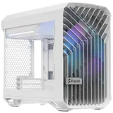 Корпус ПК без блока питания/ Case Fractal Design Torrent Nano RGB TG Clear Tint, Mini-Tower, 1x180mm RGB, 2xUSB-A 3.2 + 1xUSB 3.2 Type-C mITX, mDTX White