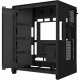 Корпус без блока питания/ Case NZXT H9 Flow RGB+ (2025), Midi-Tower, TG, 6x140mm RGB + 1x120mm RGB, 2xUSB-A 3.2 + 1xUSB-C 3.2, E-ATX, ATX, mATX, mITX Black