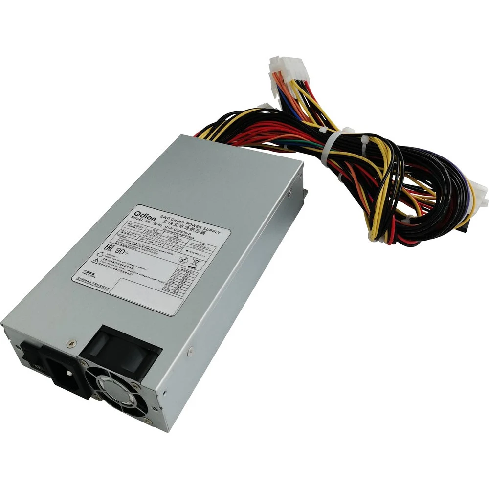 Серверный блок питания/ Server power supply Qdion Model PSR1-0600-C P/N:7300600PSR0002 1U Single Server Power 600W Efficiency 90+, Cable connector: C14 [U1A-C20600-D/99SAC20600I1170112]