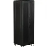 Шкаф серверный Lanmaster Business (TWT-CBB-42U-8X12-P1) напольный 42U 800x1200мм пер.дв.перфор. задн.дв.перфор. 2 бок.пан. 800кг черный IP20