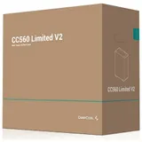Компьютерный корпус, Deepcool, CC560 Limited V2 R-CC560-BKNAA0-G-2, ATX/Micro ATX, USB 3.0*1/2.0*1, HD-Audio, Высота процессорного кулера до 165мм, Длина VGA до 370мм, 2*3.5"/2+1*2.5", Слот 7, Сталь
