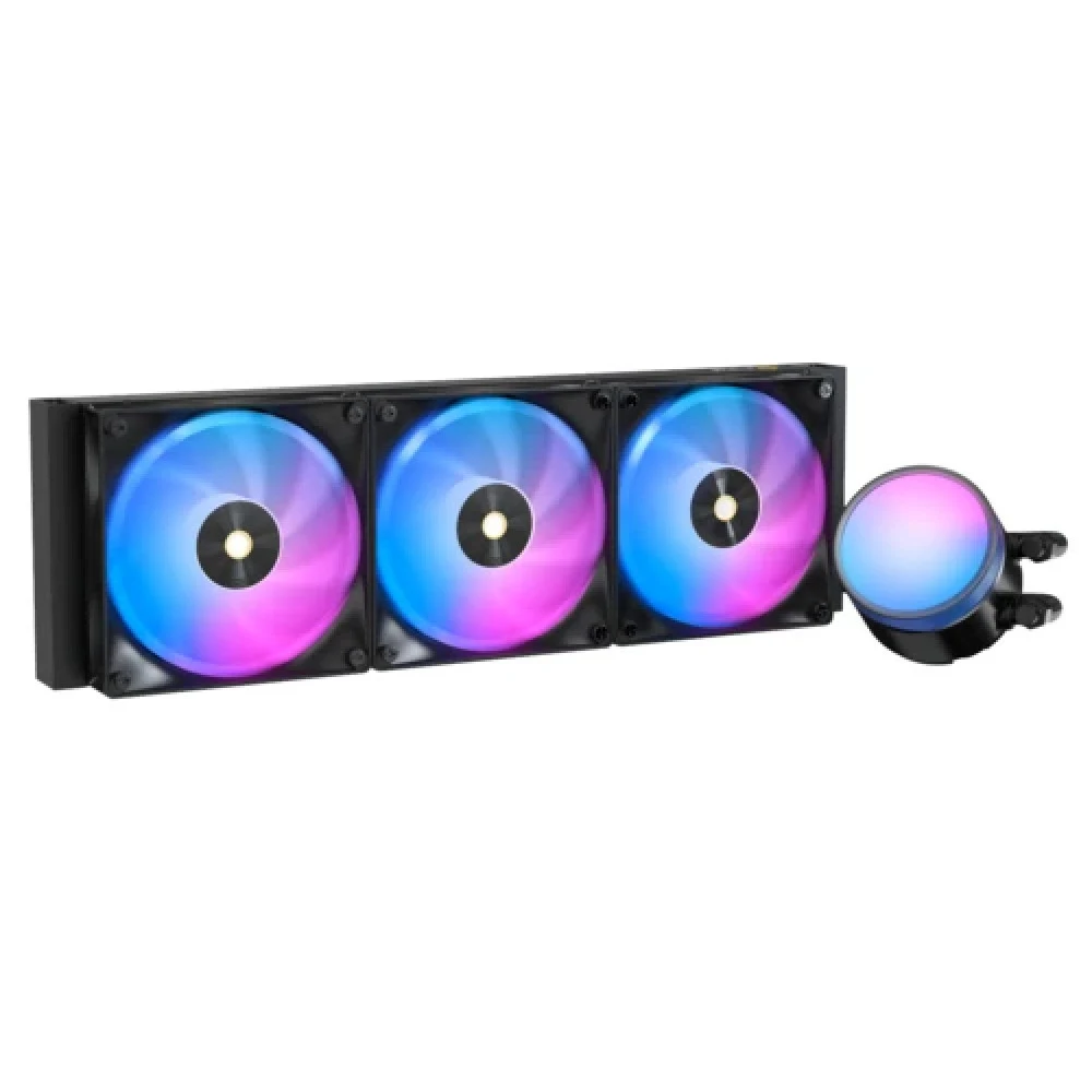 Система жидкостного охлаждения/ Water Cooling System Ocypus Delta L36 BK ARGB V2 (300W, 360mm, Black, ARGB, Fans: 3x120mm, 73CFM, 2000RPM/ Pump height 60mm, 27dBA, 2650RPM, Rad thickness 27mm/ S: 18