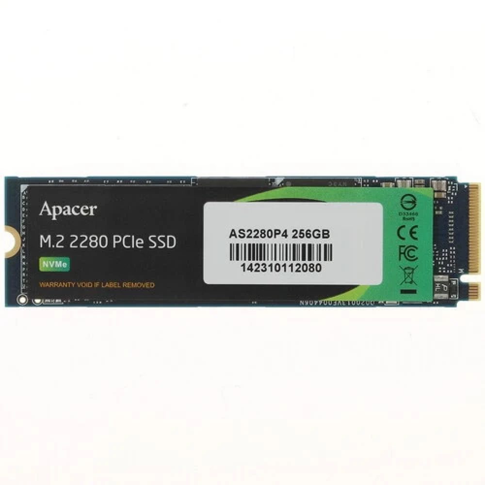 Твердотельный накопитель SSD Apacer AS2280P4 256GB M.2 2280 AP256GAS2280P4-1 Client PCIe Gen3x4 with NVMe, 2100/1300, IOPS 165/265K, MTBF 1.5M, 3D TLC, 200TBW, 0,71DWPD, RTL {200} (918239)