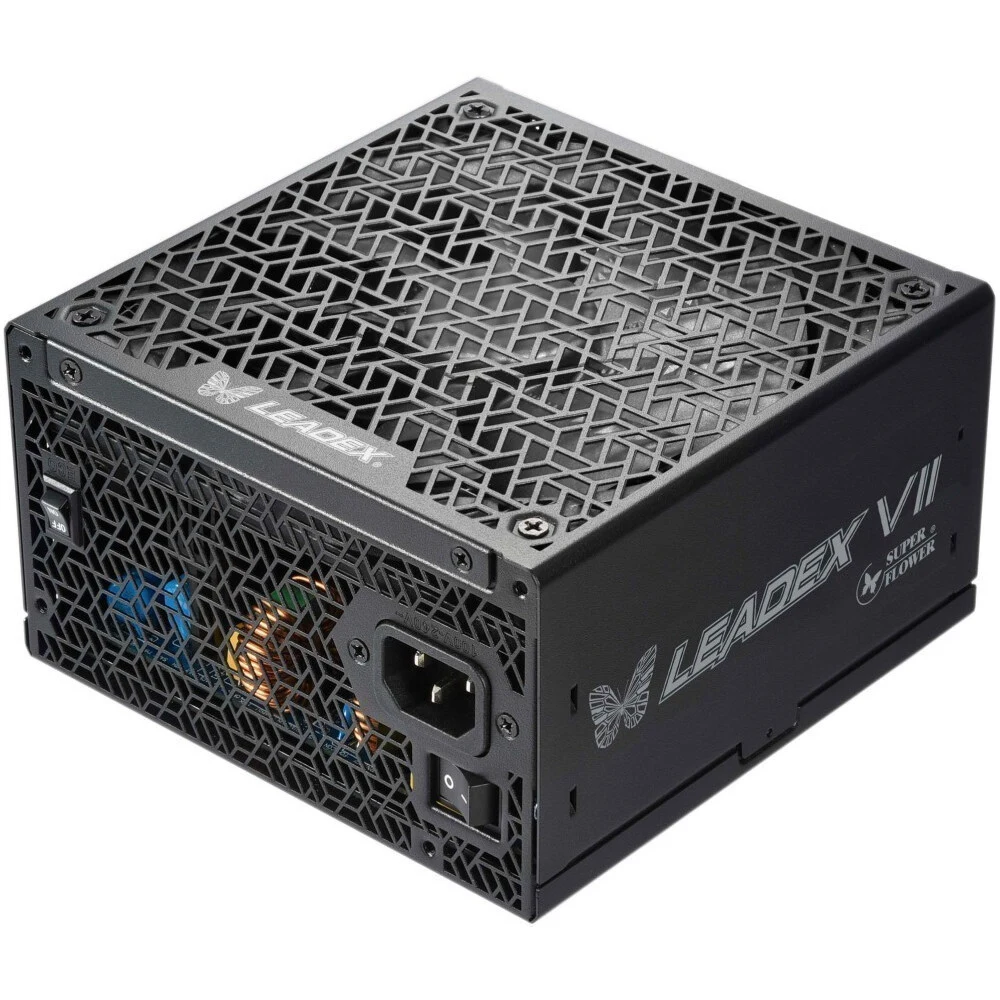 Блок питания 1000 Ватт/ Power Supply Super Flower Leadex VII, 1000W, ATX 3.0, 140mm, 12xSATA, 4xPCI-E(6+2), 1x12VHPWR, APFC, 80+ GOLD, Full Modular