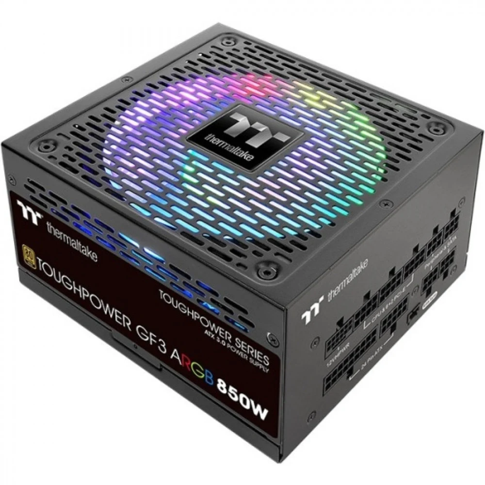 Блок питания Thermaltake Toughpower GF3 ARGB/0850W/Fully Modular/Pure 14/Full Range/Analog/80 Plus Gold /EU/100% JP CAP/All Flat Cables/Gen 5