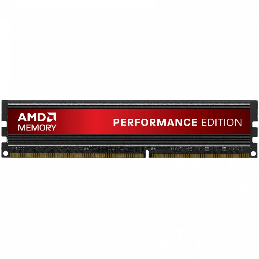 Оперативная память с радиатором 16GB DDR4 2666MHz AMD Radeon R7 Performance Series Black Gaming Memory DIMM PC4-21300, Non-ECC, CL16, 1.2V, RTL R7S416G2606U2S