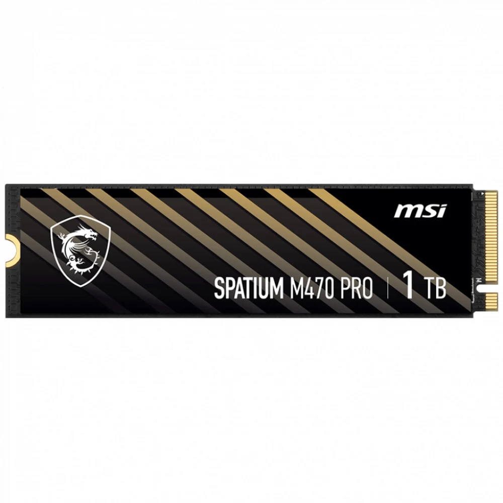 SSD 1TB MSI Spatium M470 Pro, M.2, read 6000 MB/s, write 4500 MB/s, PCIe 4.0, TLC