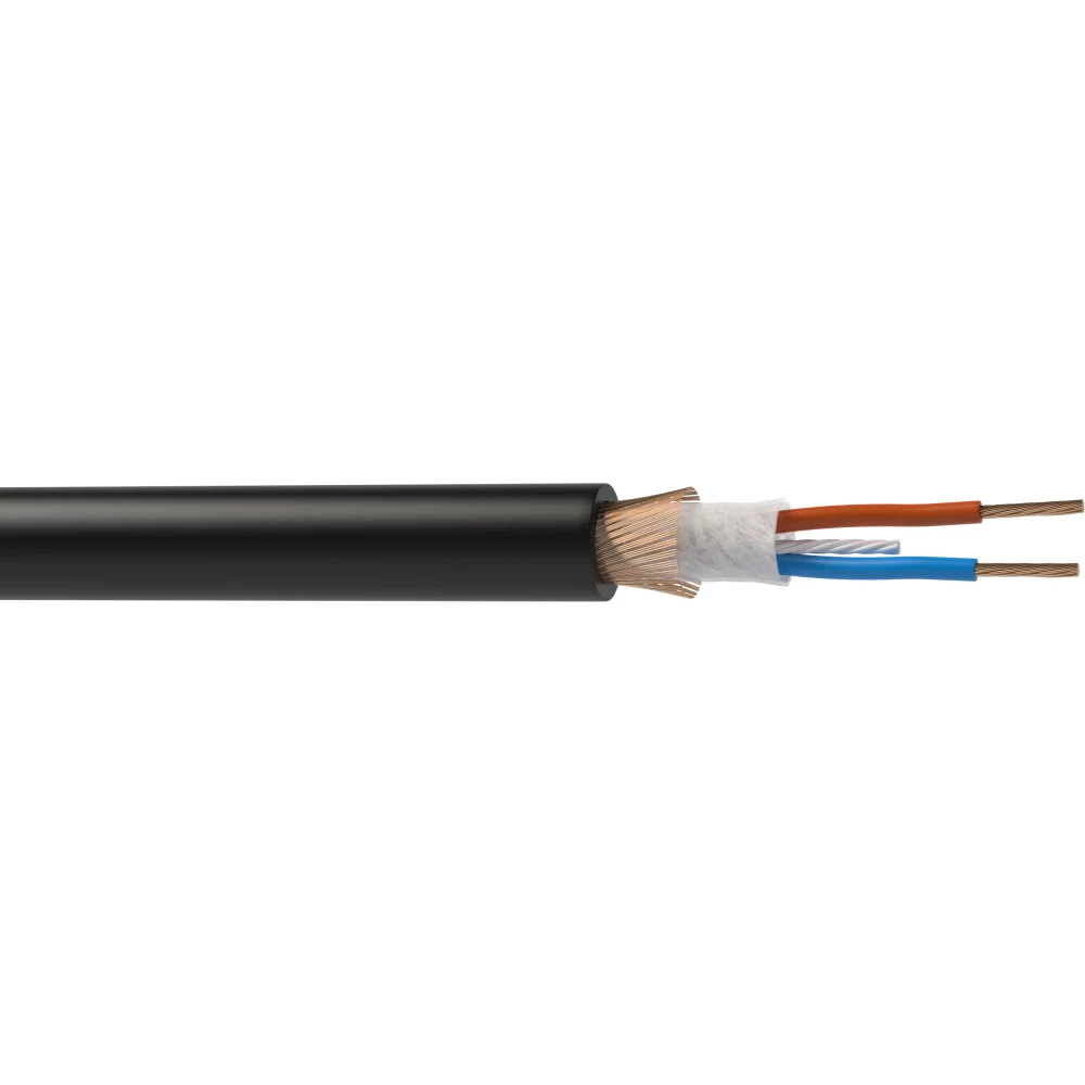 Кабель балансный микрофонный Wize [WMC24100FP] 100 м, 24 AWG, 0.22 мм2, диаметр 6.0 мм, экран, медь 28 x 0.1 мм, бухта