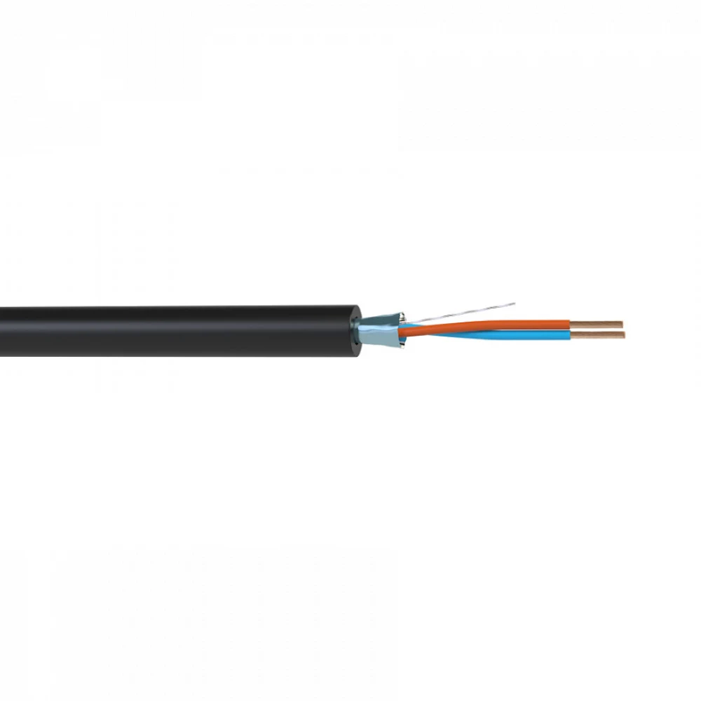 WMC24300FL - Кабель балансный микрофонный Wize WMC24300FL 300 м, 24 AWG, FRNC/LSZH, 0.2 мм2, диаметр 3.7мм, экран, медь 25 x 0.1 мм, черный, бухта