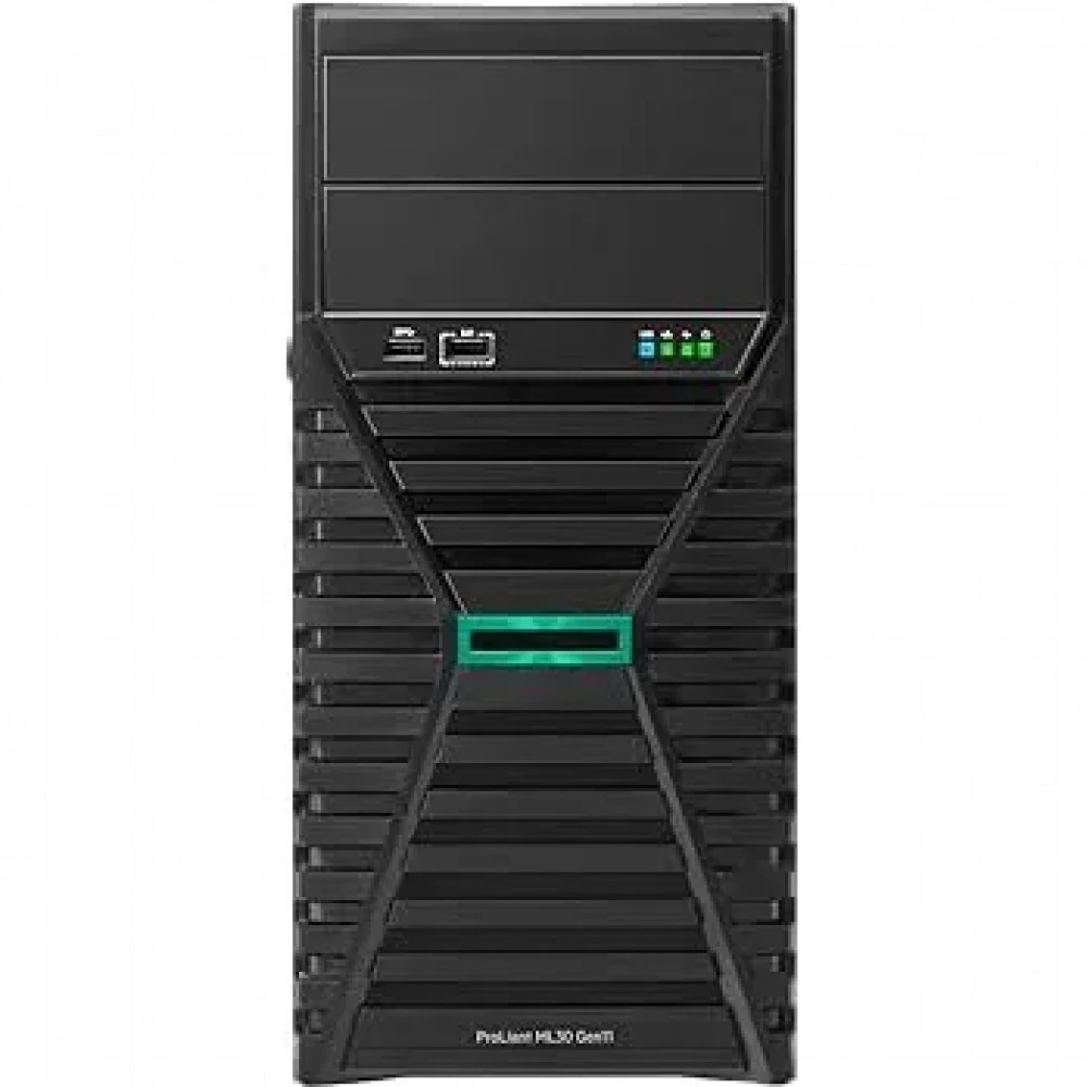 Сервер HPE/ML30 Gen11/1/Xeon/E-2414 (4C/4T 12Mb)/2,6 GHz/32 Gb/Intel VROC/4LFF NHP/2x1TB SATA HDD/4x1GbE/1 x 350W NHP P71385-425