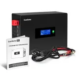 Комплект ИБП EX295992RUS + батарея 120Aч EX285657RUS 1шт (инвертор, синус, для котла, PF=1, настенный) ExeGate IdealSine SR-600.LCD.2SH <600VA/600W, чистая синусоида, цветной LCD-дисплей, 2*Schuko,