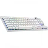 Клавиатура/ Logitech Gaming Keyboard G PRO X TKL LIGHTSPEED Mechanical - WHITE - TACTILE