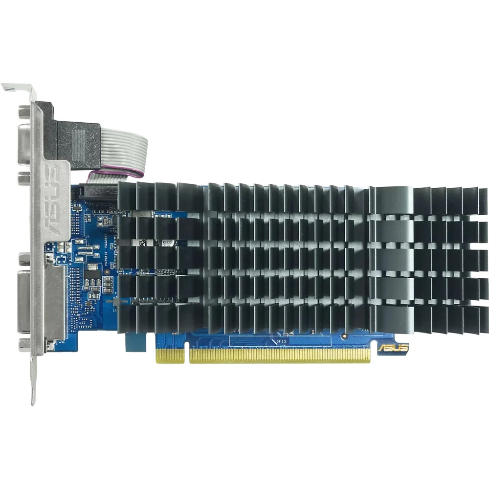 Видеокарта ASUS PCI-E GT710-SL-2GD5-BRK-EVO NVIDIA GeForce GT 710 2Gb 64bit GDDR5 954/5012 DVIx1 HDMIx1 CRTx1 HDCP Ret low profile [GT710-SL-2GD5-BRK-EVO]