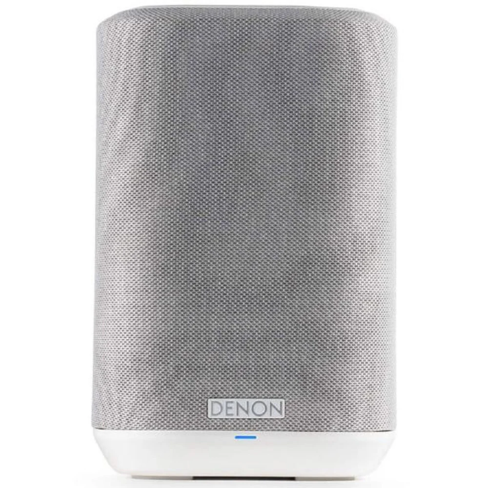 DENON Беспроводная акустическая система Home 150 БЕЛЫЙ, Компактная беспроводная Hi-Fi акустика, Ethernet, Wi-Fi, USB, Bluetooth, AirPlay2, HEOS, два динамика, воспроизведение FLAC 192кГц/24-бит, WAV