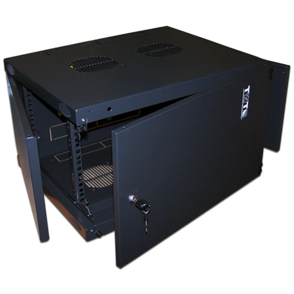 Шкаф коммутационный Lanmaster TWT-CBWNM-12U-6X6-BK 12U 600x600мм пер.дв.металл черный