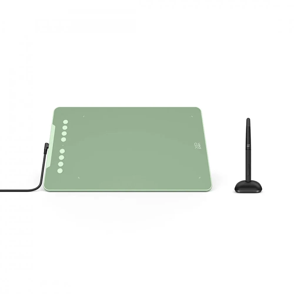 Графический планшет, XP-Pen, Deco 01 (V3) green, Разрешение 5080 lpi, Чувствительность к нажатию 8192, Интерфейс USB, Рабочая область 10"х6,25", Зелёный