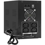 ИБП ExeGate SpecialPro Smart LLB-2200.LCD.AVR.4C13.RJ.USB (2200VA/1300W, LCD, AVR, 4*C13,RJ45/11,USB, батарея 12V 9Ah - 2 шт., металлический корпус, Black)